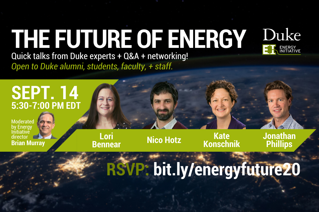 Headshots of the speakers for the Future of Energy: Quick Talks &amp;amp; Networking Reception